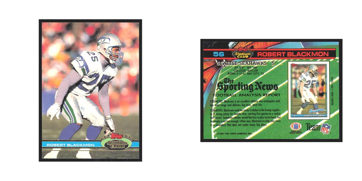 1991 Stadium Club Robert Blackmon Seahawks #56