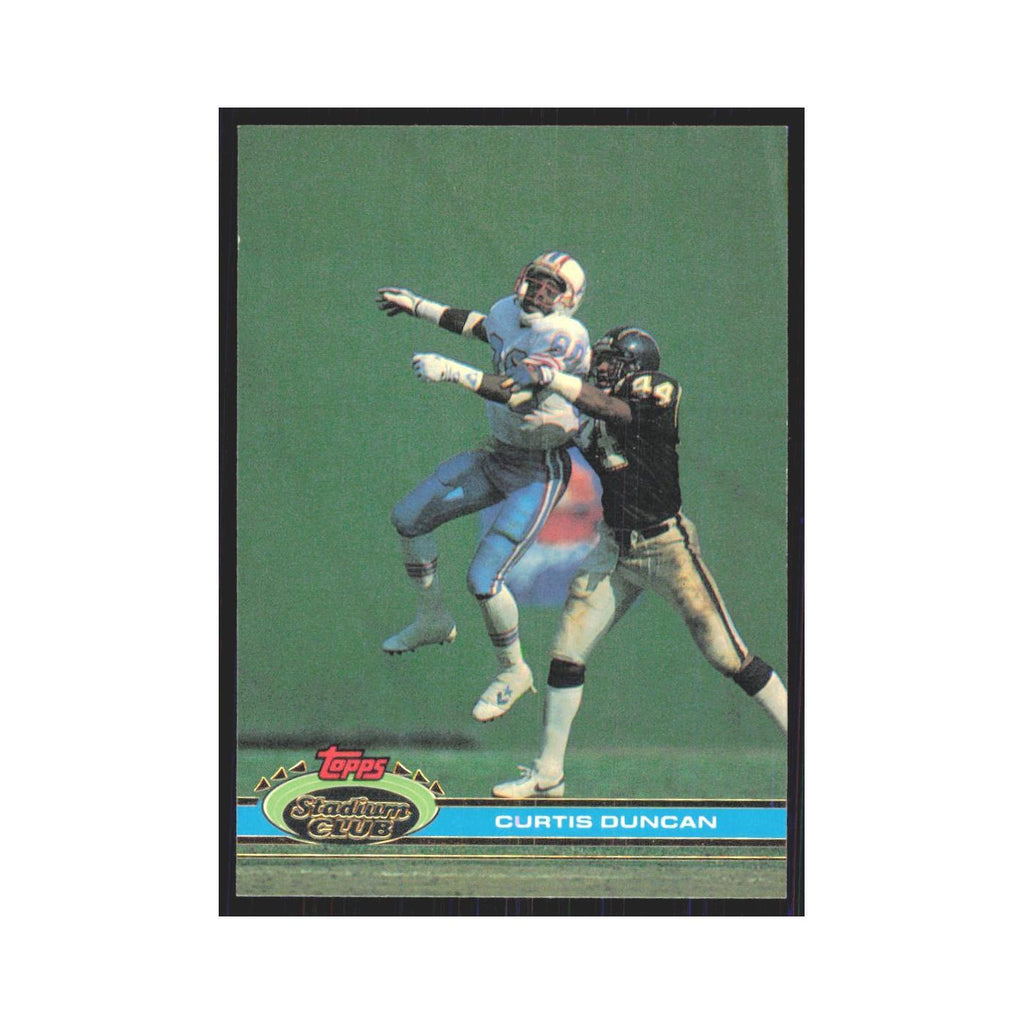 1991 Stadium Club Curtis Duncan Houston Oilers #220