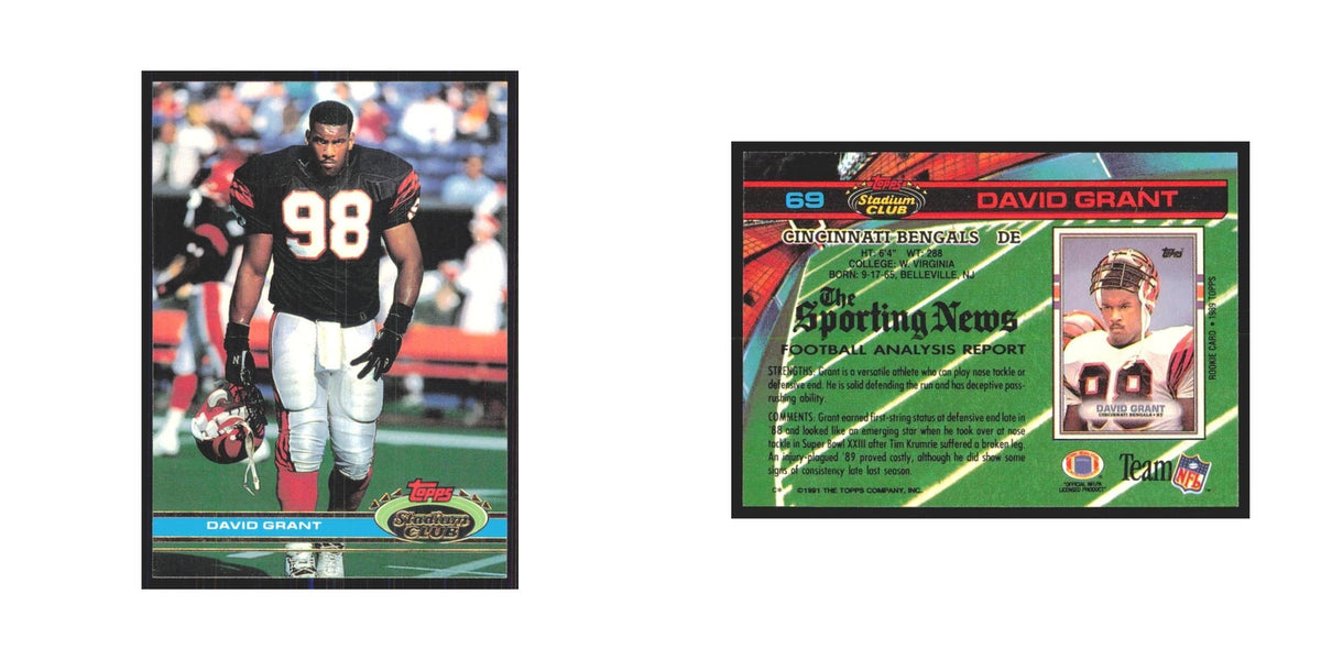 1991 Stadium Club David Grant Bengals #69
