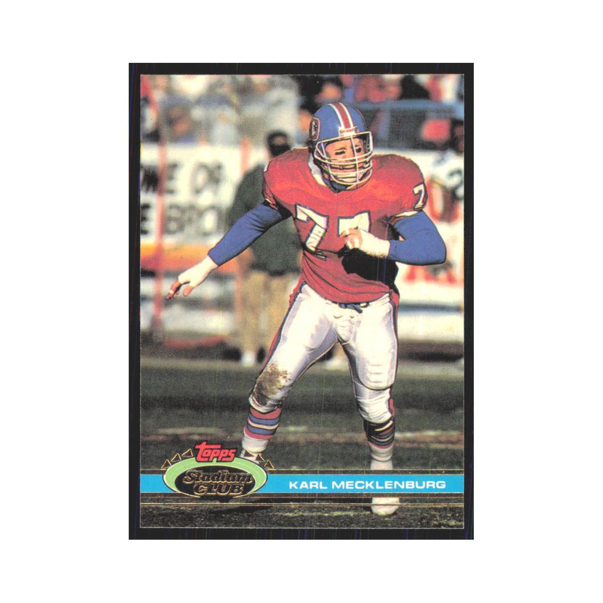 1991 Stadium Club Karl Mecklenburg Broncos #153