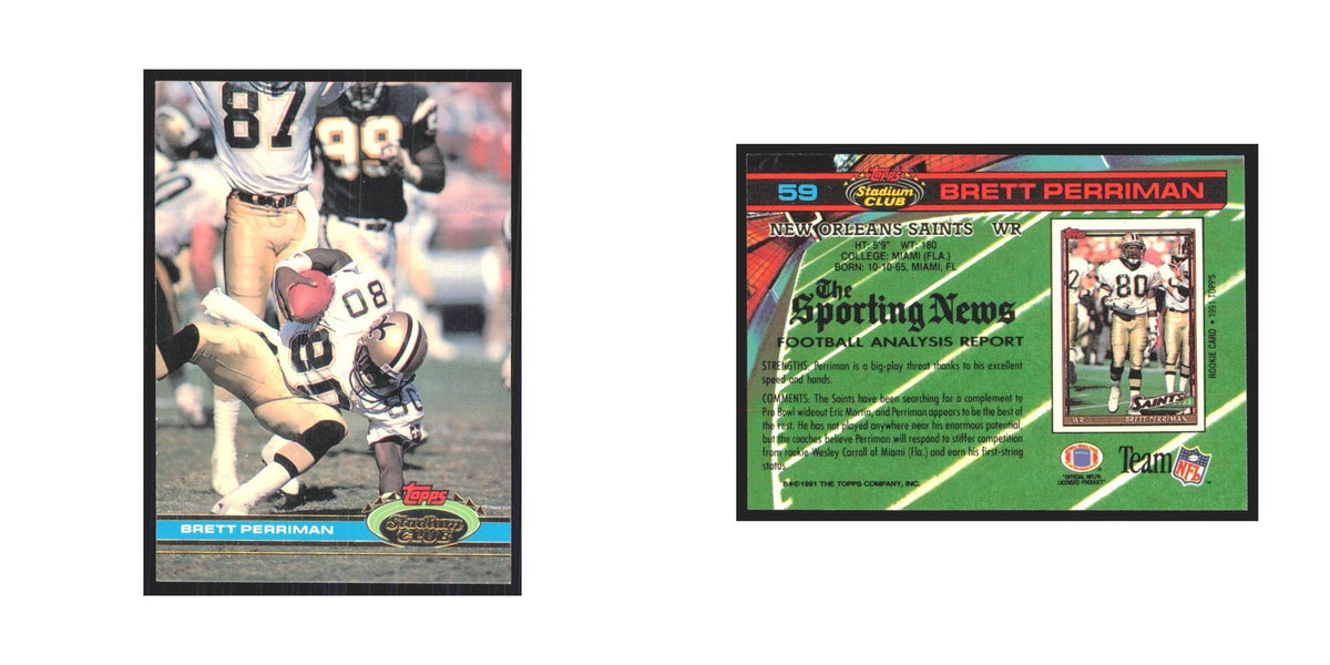 1991 Stadium Club Brett Perriman Saints #59