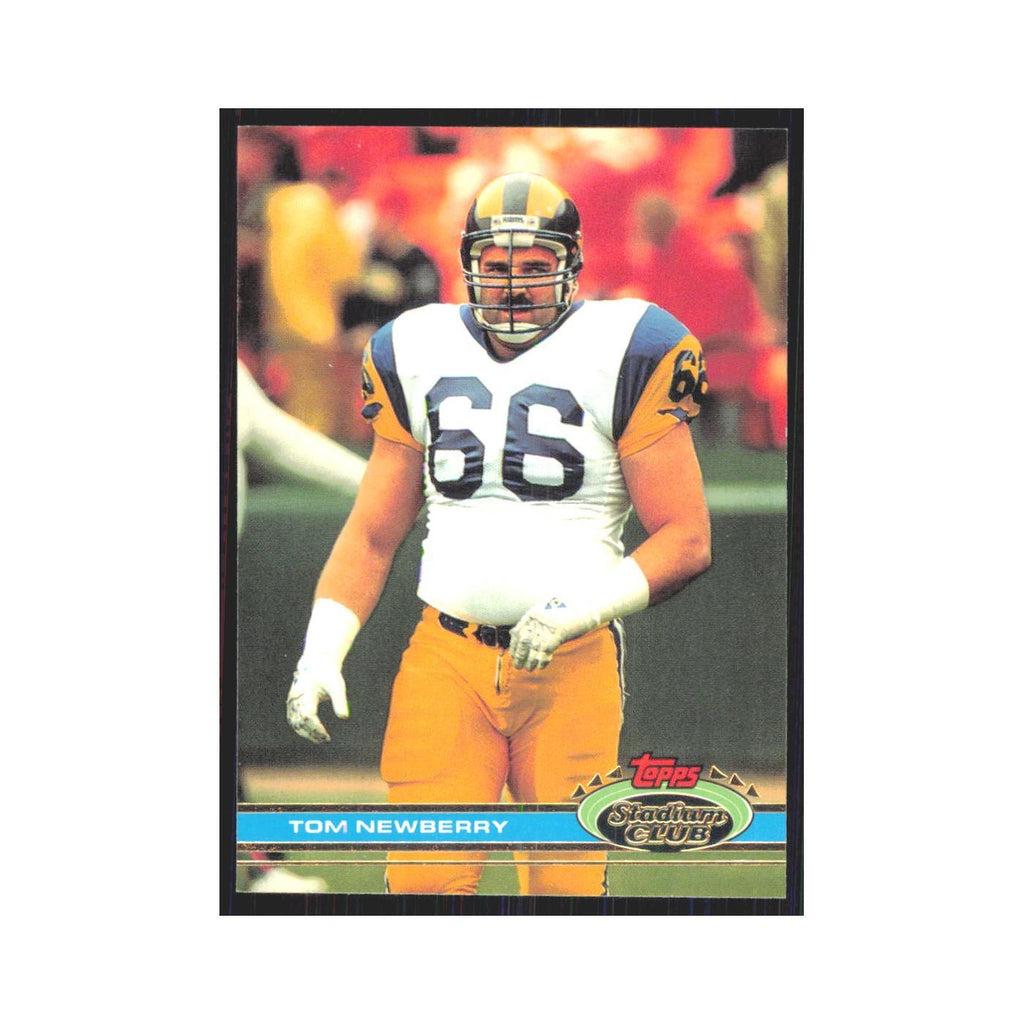1991 Stadium Club Tom Newberry Rams #54