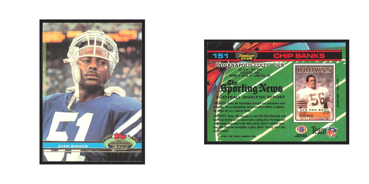 1991 Stadium Club Chip Banks Colts #151