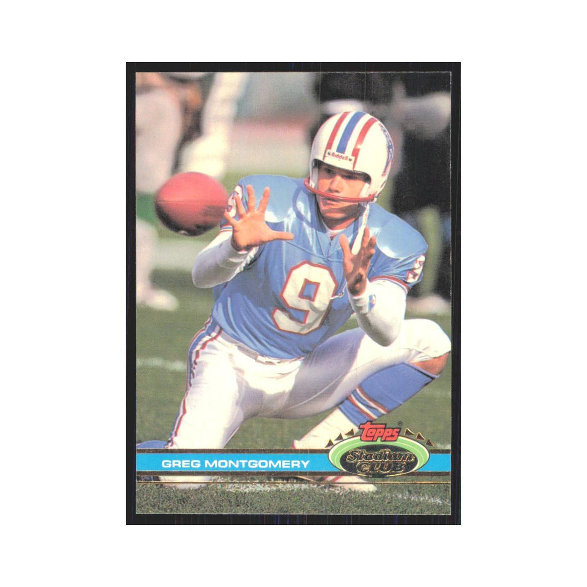 1991 Stadium Club Greg Montgomery Houston Oilers #55