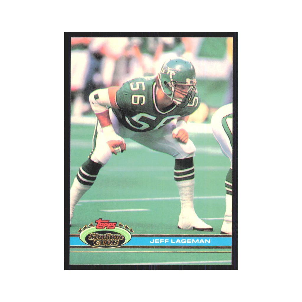 1991 Stadium Club Jeff Lageman Jets #115