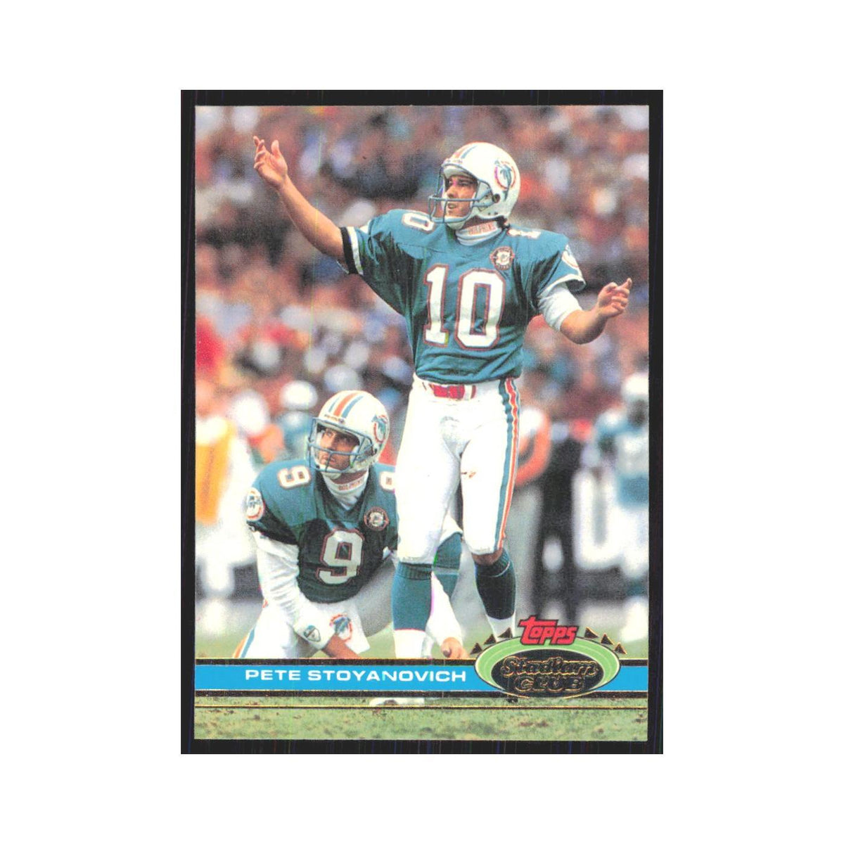 1991 Stadium Club Pete Stoyanovich Dolphins #155