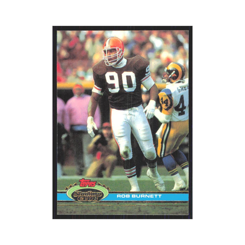 1991 Stadium Club Rob Burnett Browns #201