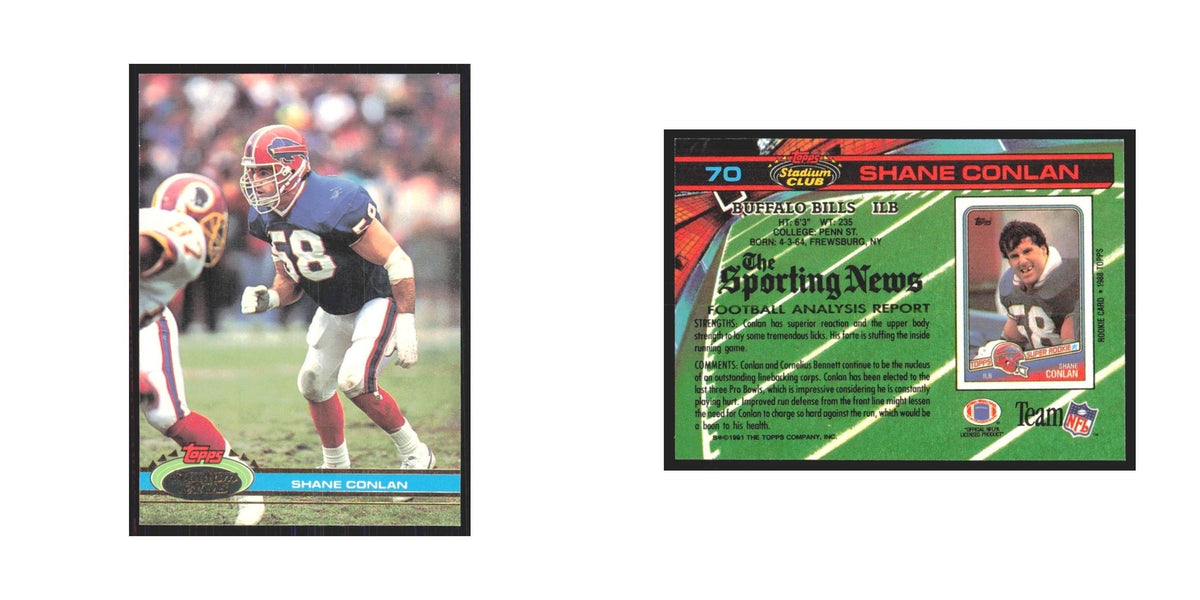 1991 Stadium Club Shane Conlan Bills #70
