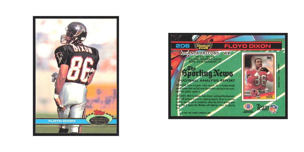 1991 Stadium Club Floyd Dixon Falcons #206
