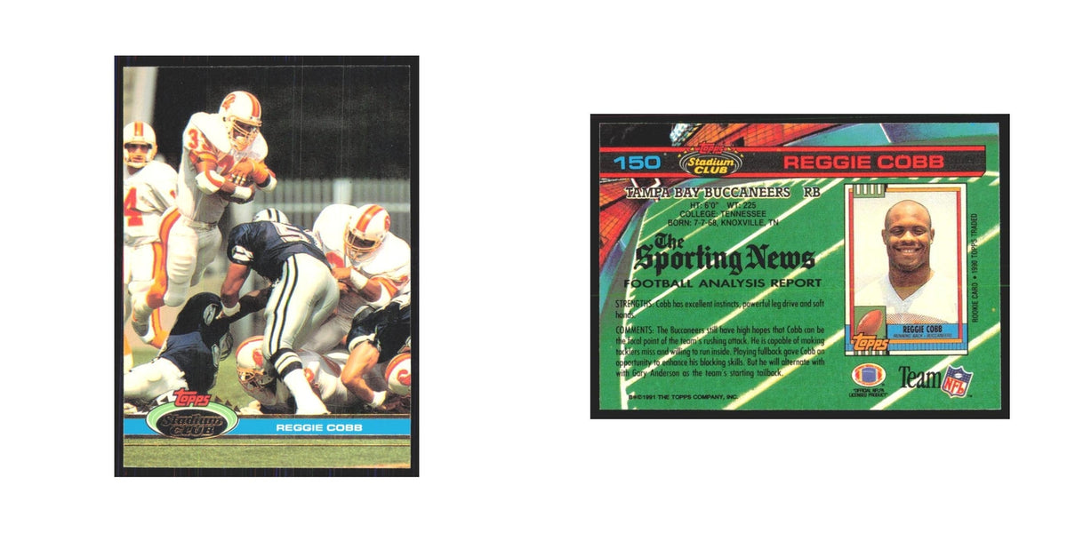 1991 Stadium Club Reggie Cobb Buccaneers #150