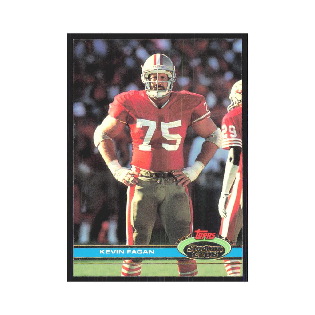 1991 Stadium Club Kevin Fagan 49ers #121