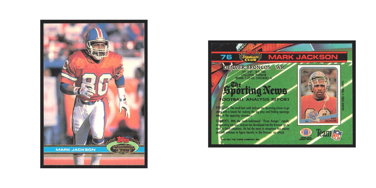 1991 Stadium Club Mark Jackson Broncos #76