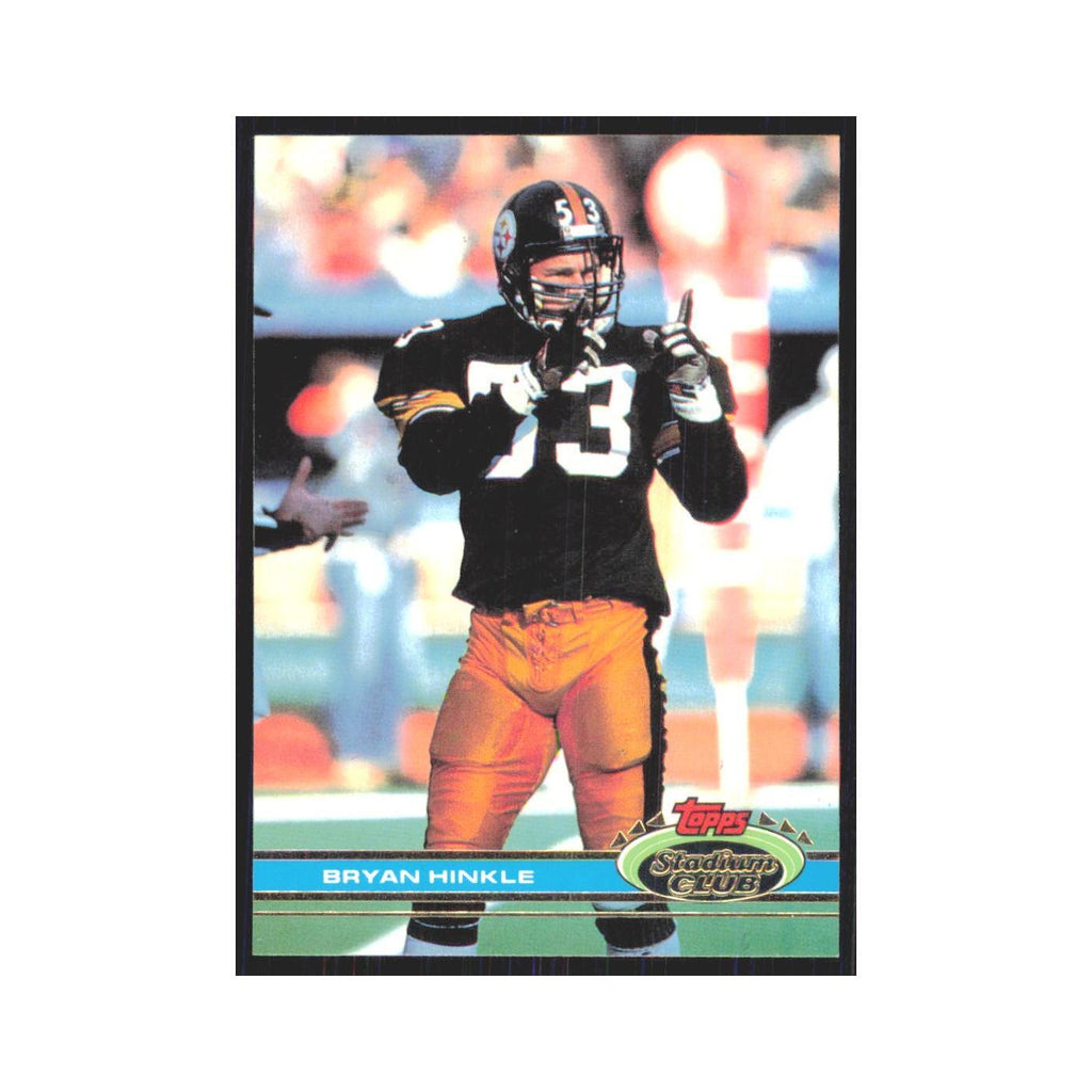 1991 Stadium Club Bryan Hinkle Steelers #130
