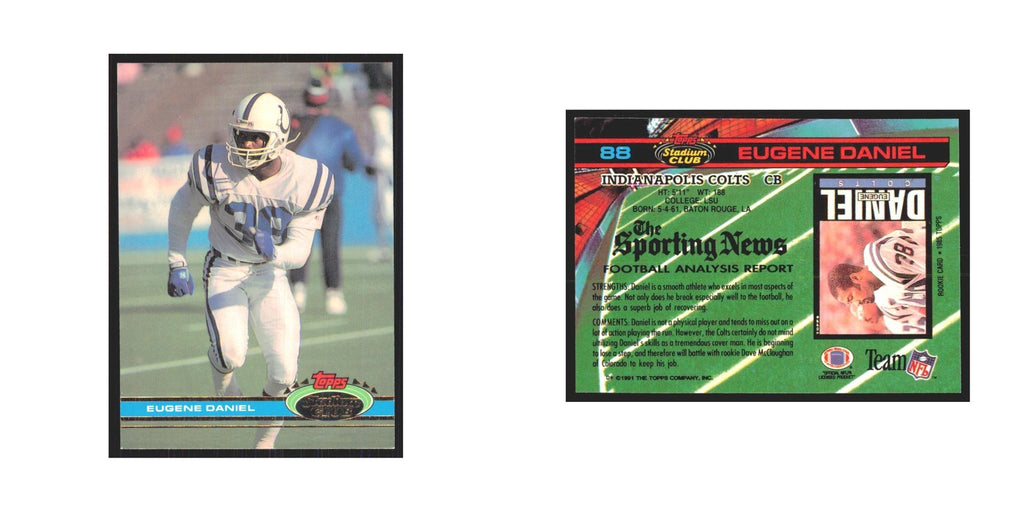 1991 Stadium Club Eugene Daniel Colts #88