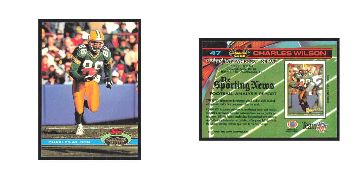 1991 Stadium Club Charles Wilson Packers #47