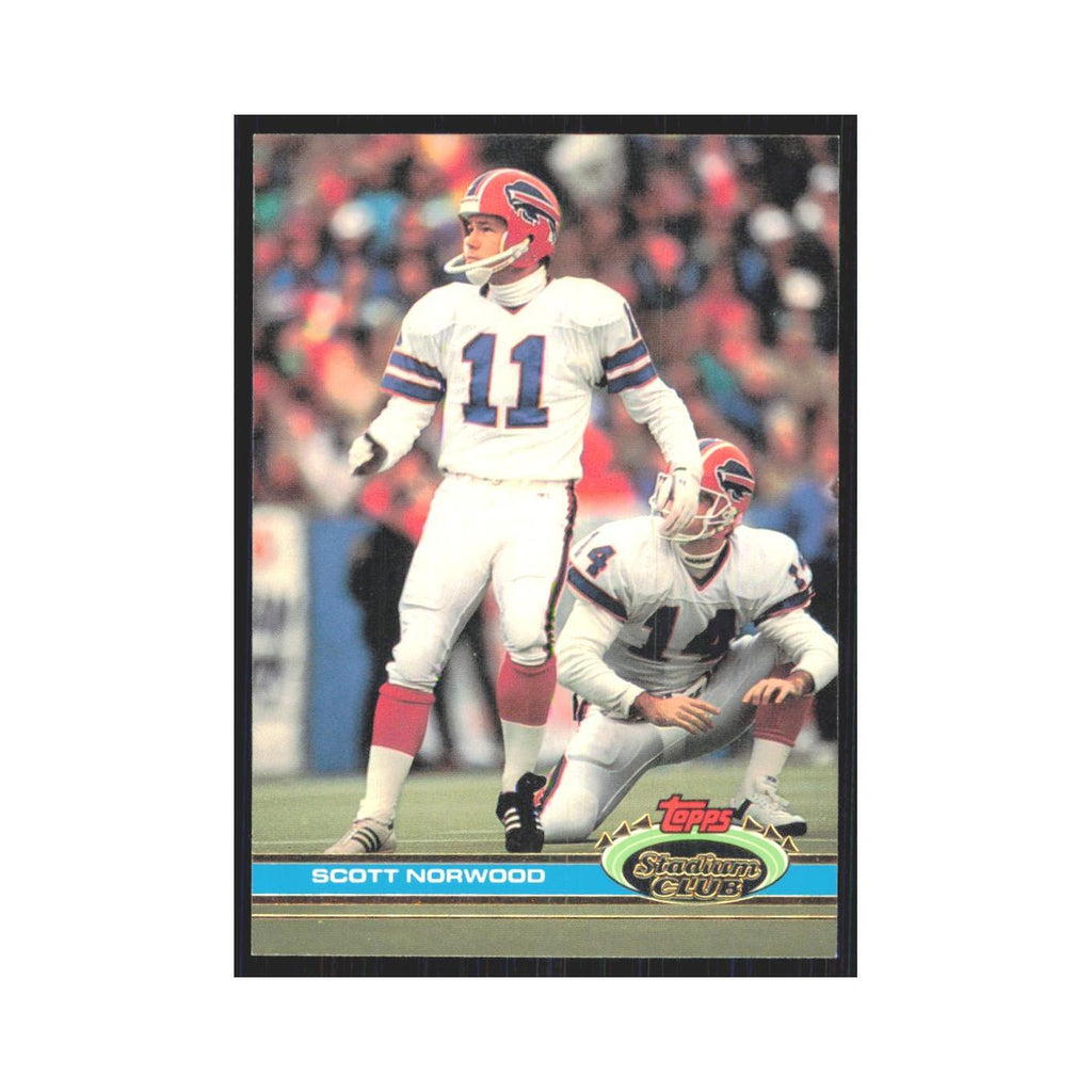 1991 Stadium Club Scott Norwood Bills #40