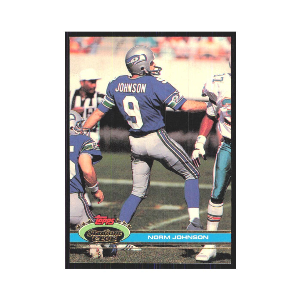 1991 Stadium Club Norm Johnson Seahawks #148