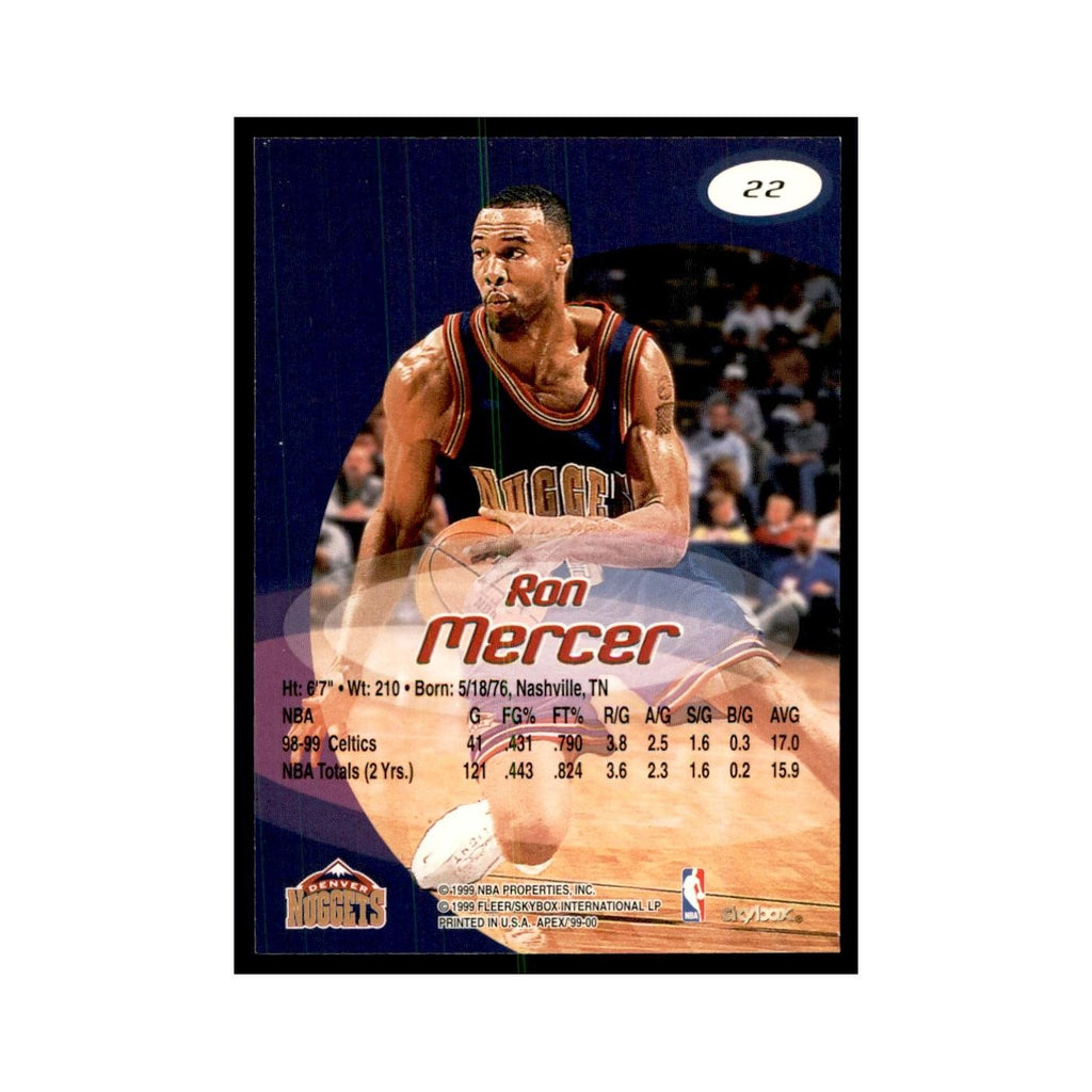 1999 SkyBox Apex Ron Mercer Nuggets #22
