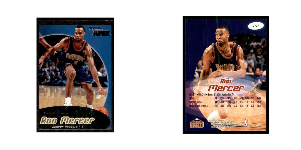 1999 SkyBox Apex Ron Mercer Nuggets #22