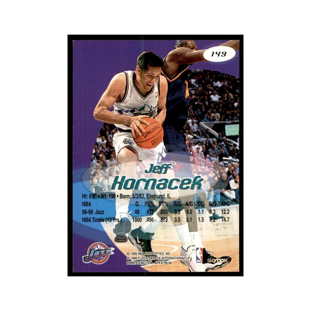 1999 SkyBox Apex Jeff Hornacek Jazz #149