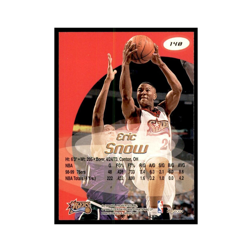 1999 SkyBox Apex Eric Snow 76ers #140