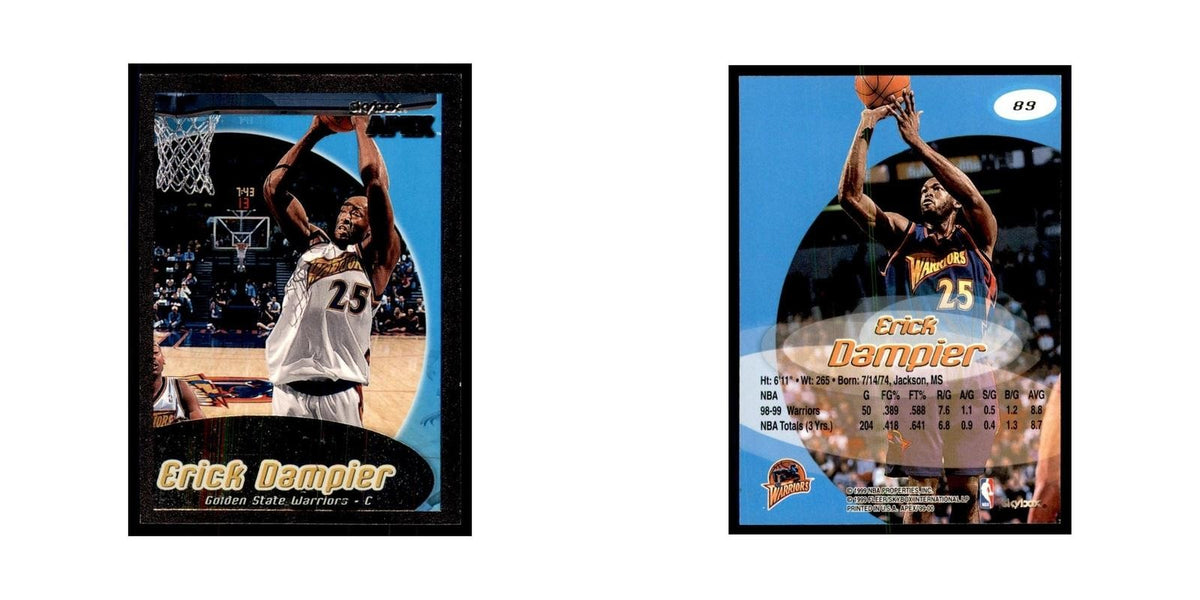 1999 SkyBox Apex Erick Dampier Golden State Warriors #89