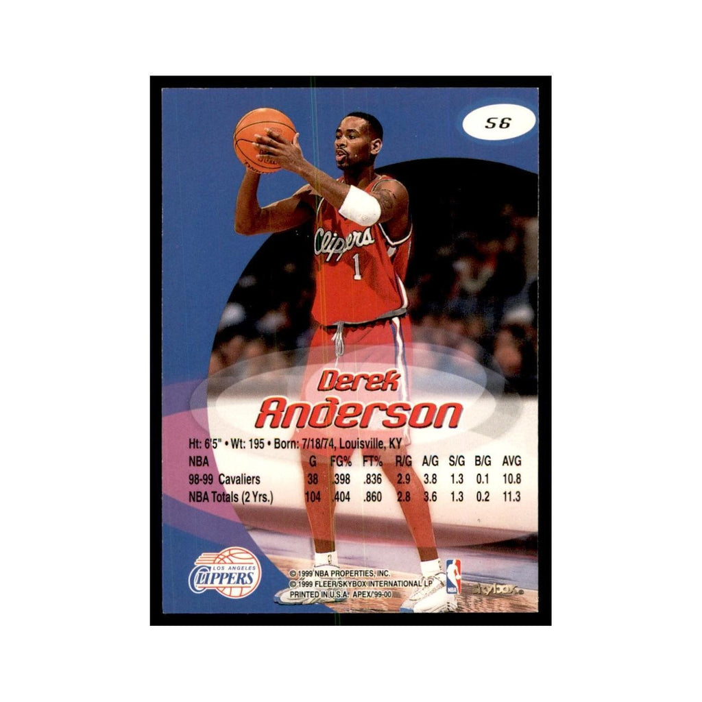 1999 SkyBox Apex Derek Anderson Clippers #56