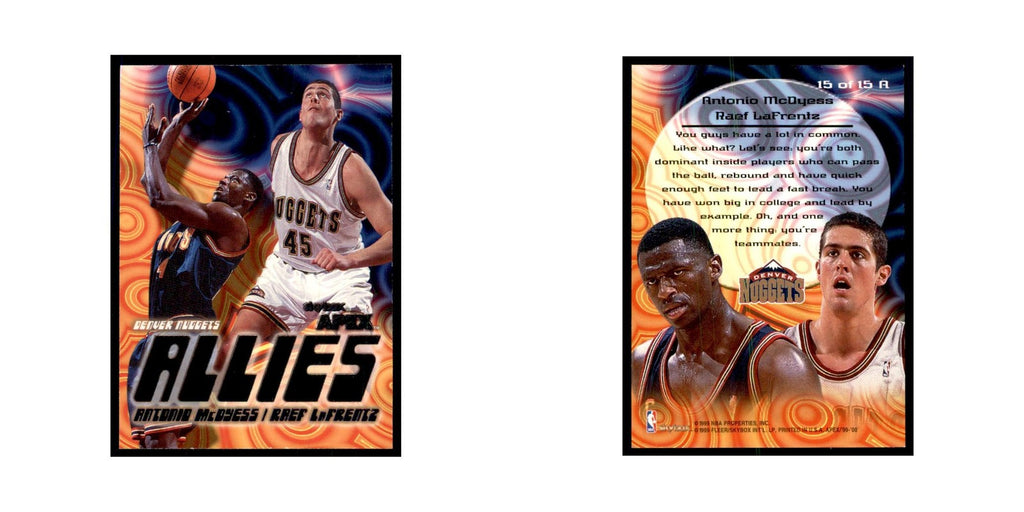 1999 Skybox Apex - Allies Mcdyess/LaFrentz Nuggets #15