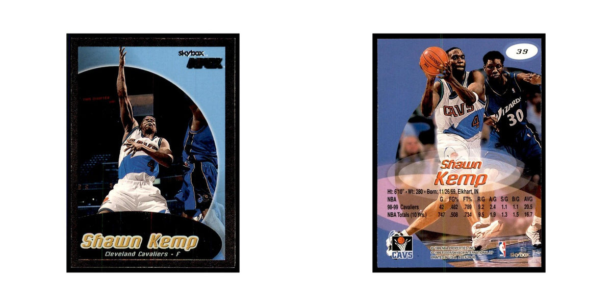 1999 SkyBox Apex Shawn Kemp Cavaliers #39