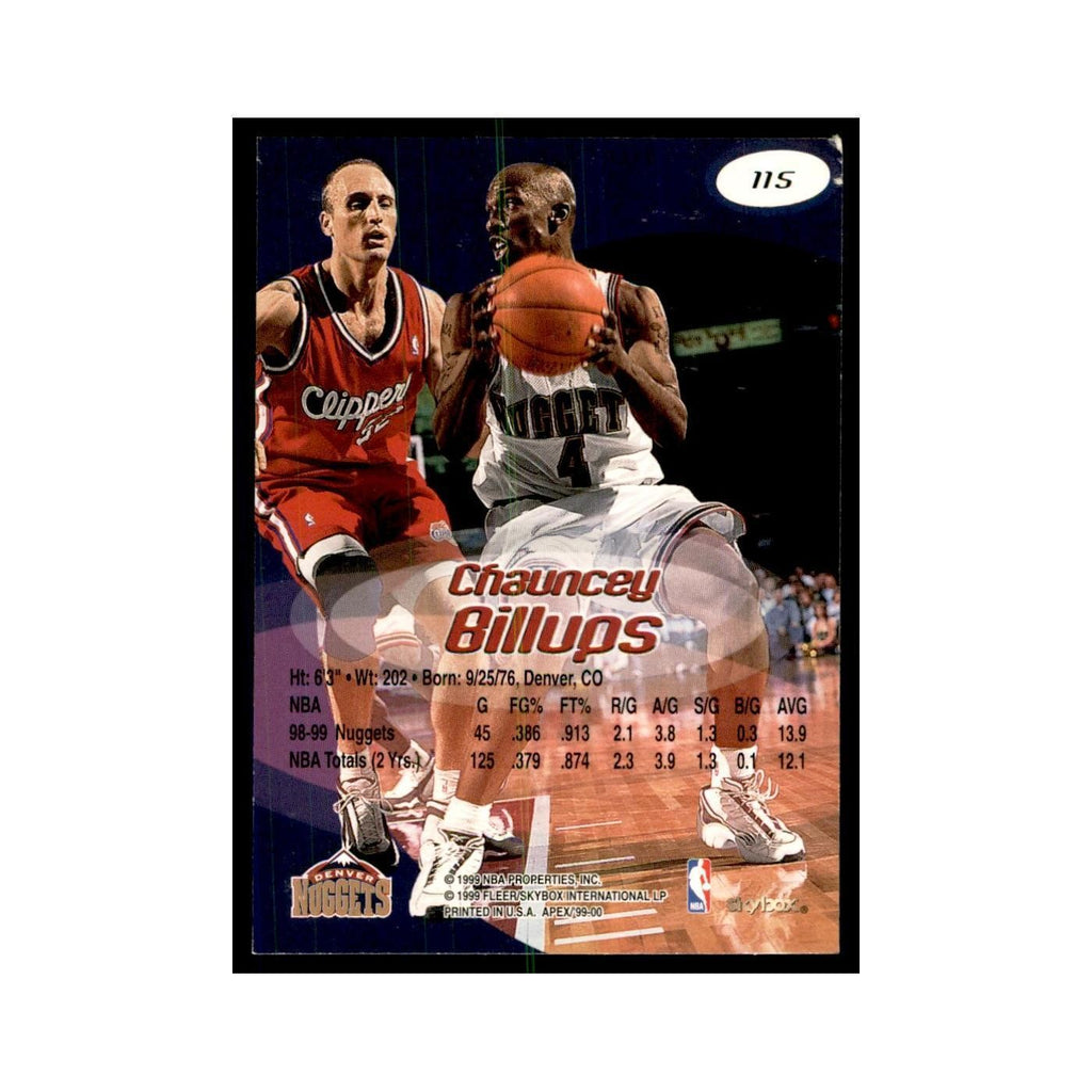 1999 SkyBox Apex Chauncey Billups Nuggets #115
