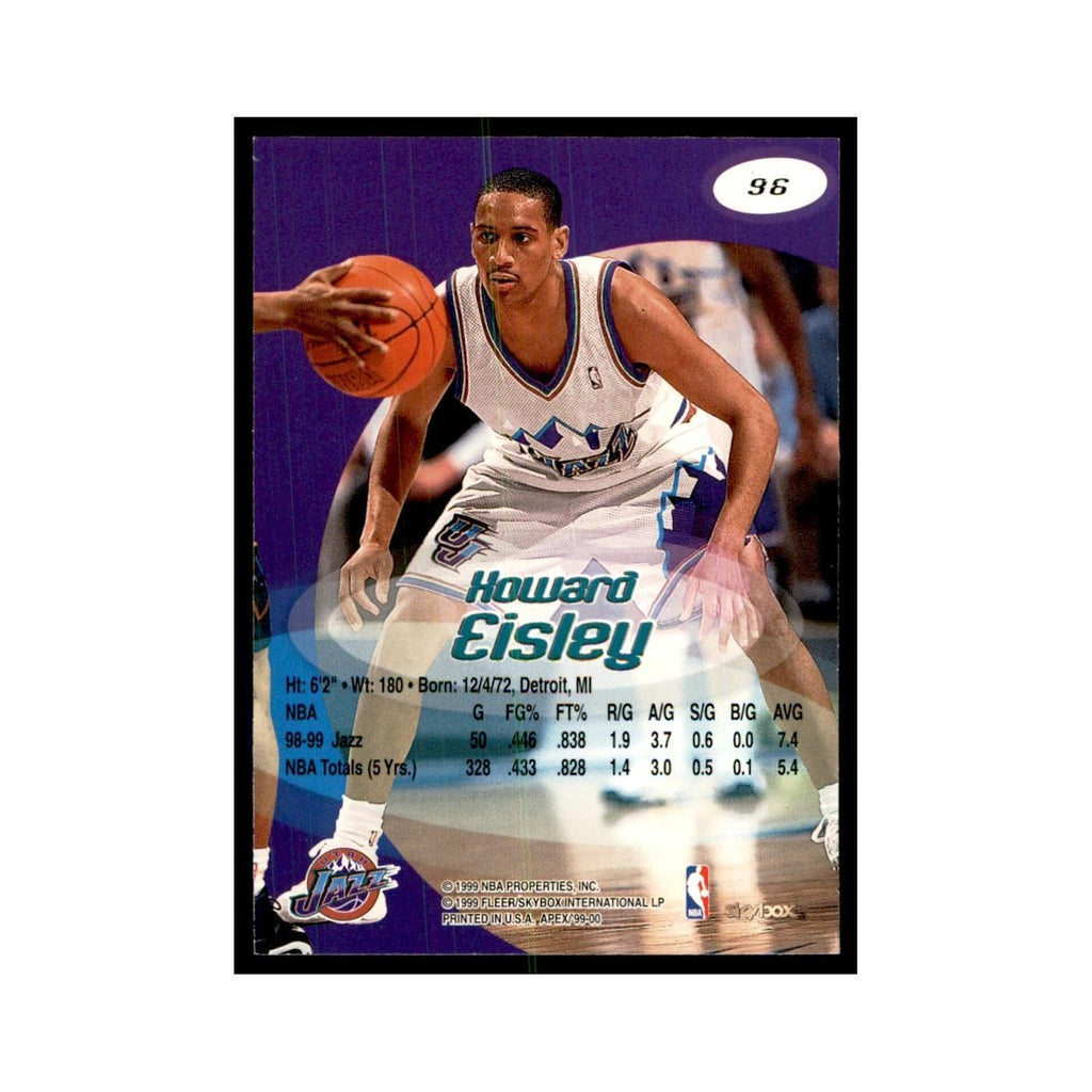 1999 SkyBox Apex Howard Eisley Jazz #96
