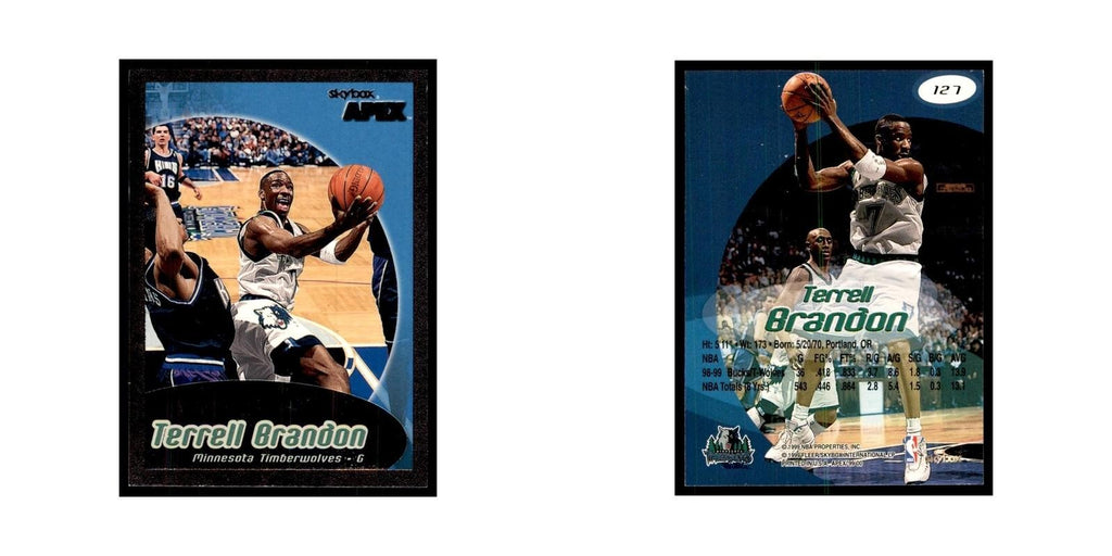 1999 SkyBox Apex Terrell Brandon Timberwolves #127