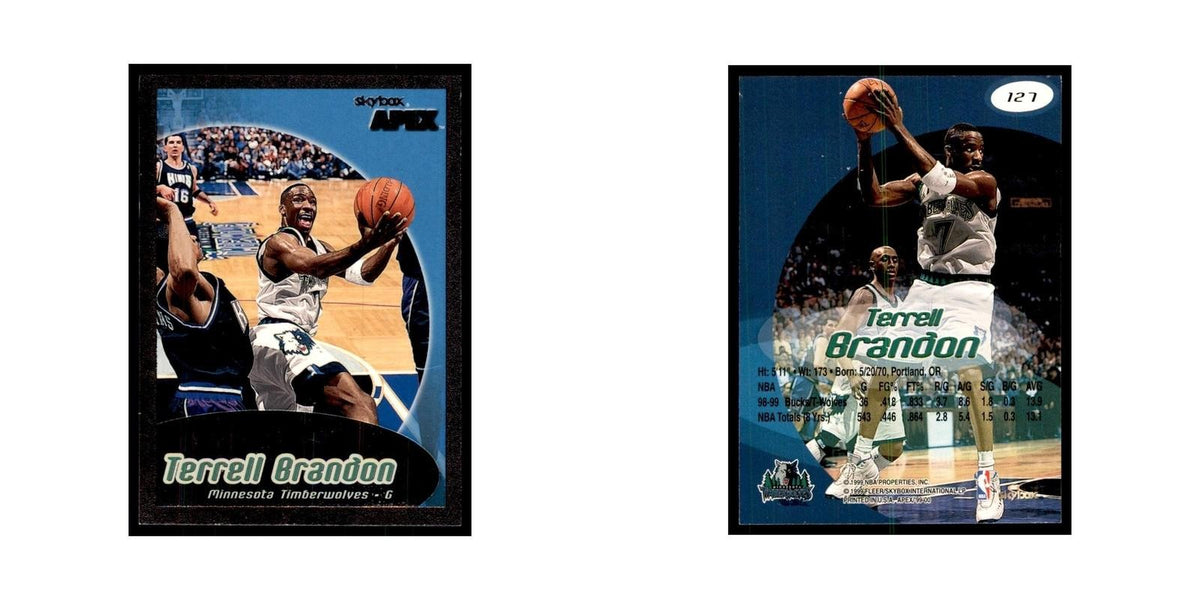 1999 SkyBox Apex Terrell Brandon Timberwolves #127