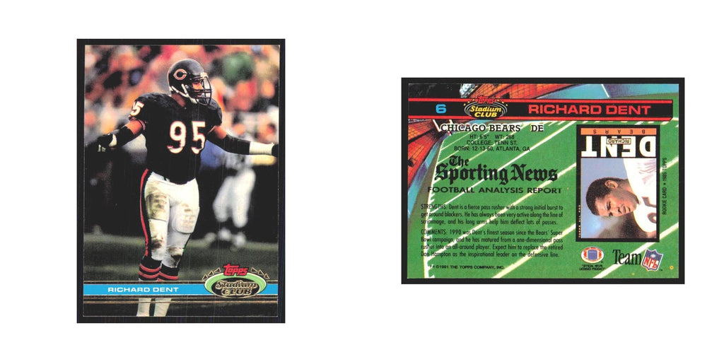 1991 Stadium Club Richard Dent Bears #6