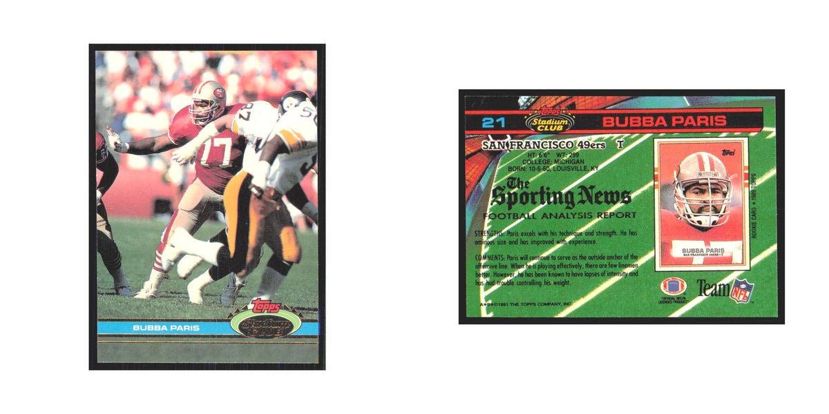 1991 Stadium Club Bubba Paris 49ers #21