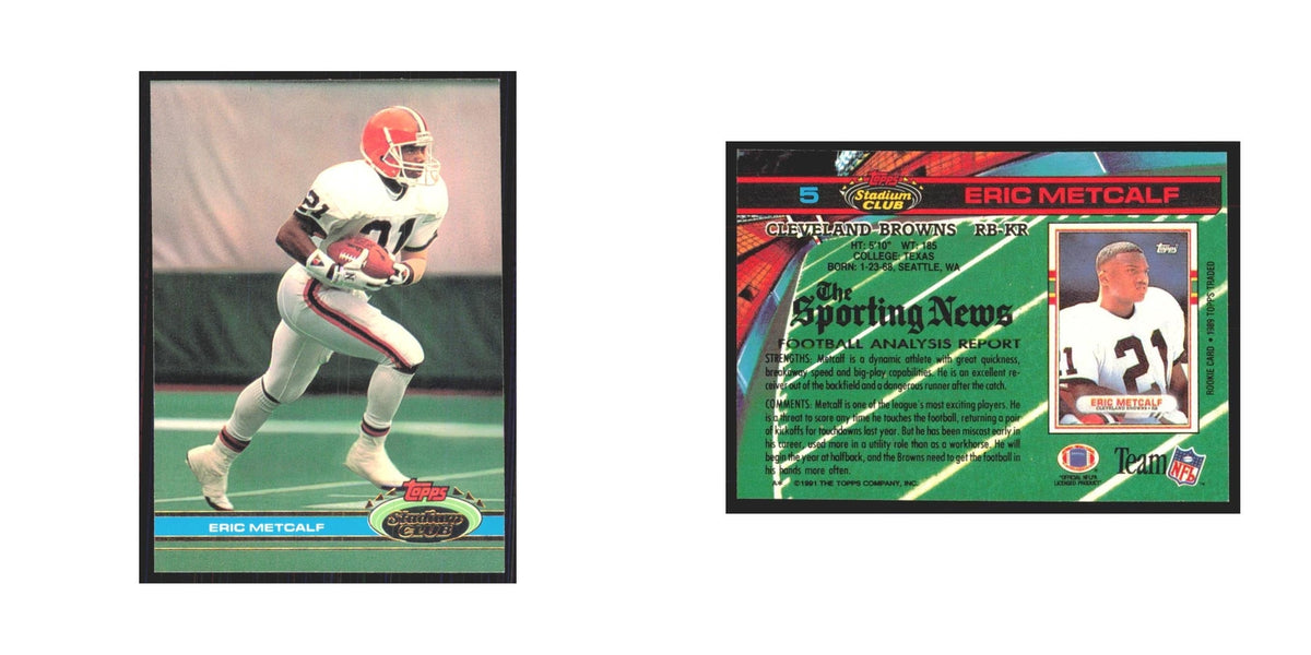 1991 Stadium Club Eric Metcalf Browns #5