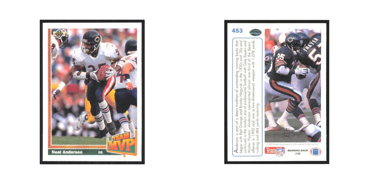 1991 Upper Deck Neal Anderson Bears #453