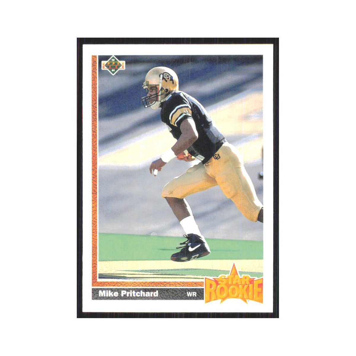 1991 Upper Deck Mike Pritchard RC Falcons #8