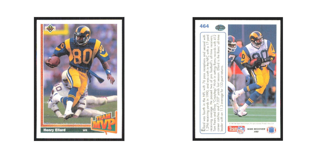 1991 Upper Deck Henry Ellard Rams #464