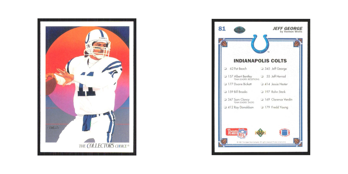 1991 Upper Deck Jeff George Colts #81