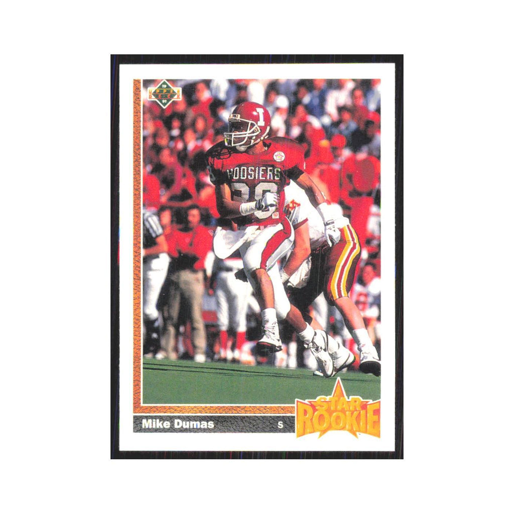 1991 Upper Deck Mike Dumas RC Houston Oilers #3