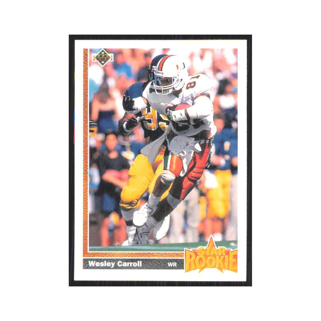 1991 Upper Deck Wesley Carroll RC Saints #12