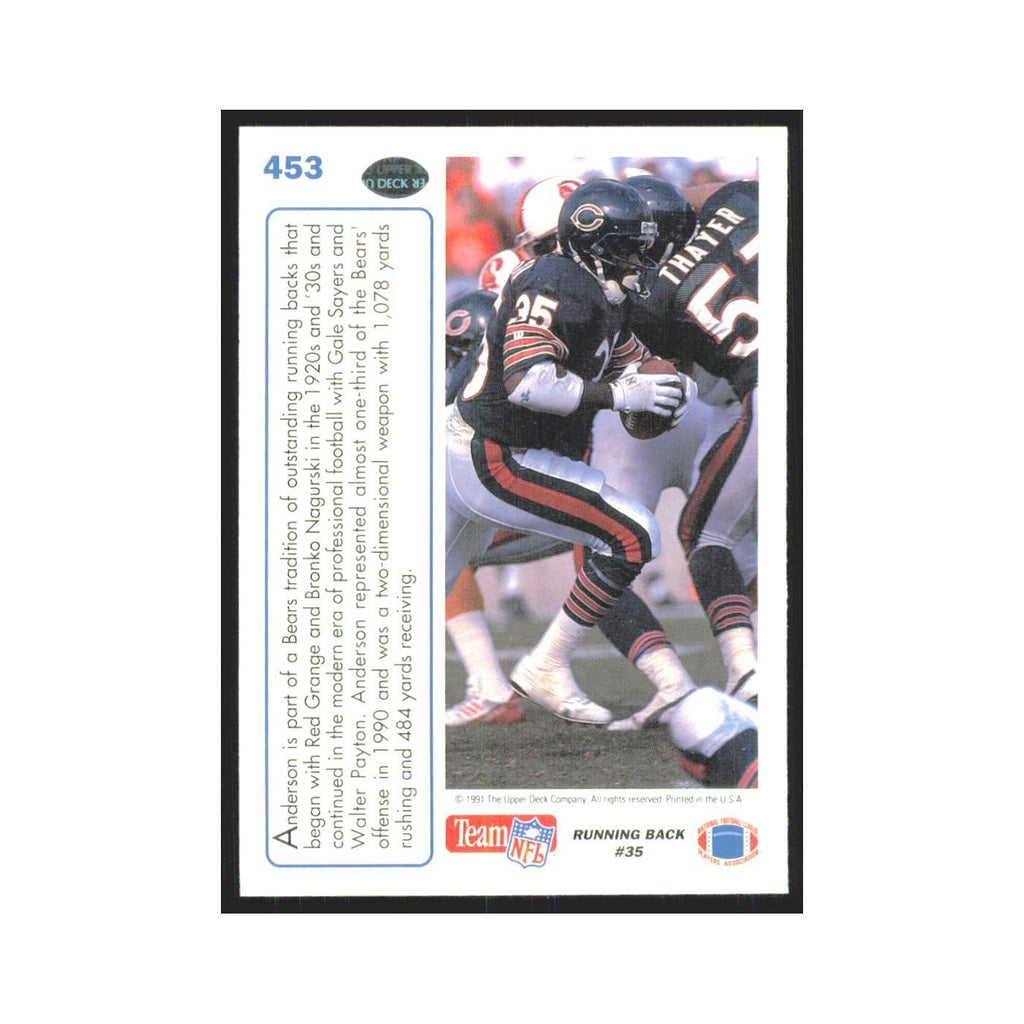 1991 Upper Deck Neal Anderson Bears #453