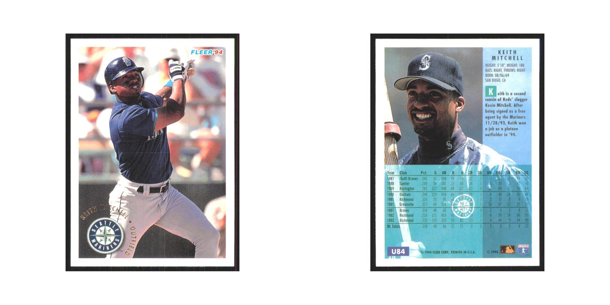 Keith Mitchell 1994 Fleer Update #U84 Seattle Mariners Baseball Card NM