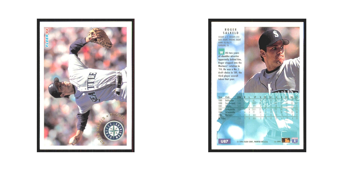 Roger Salkeld 1994 Fleer Update #U87 Seattle Mariners Baseball Card NM