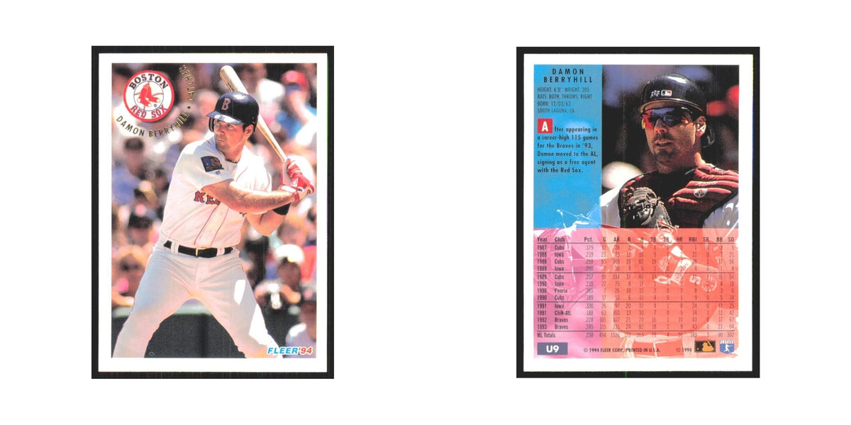 Damon Berryhill 1994 Fleer Update #U9 Boston Red Sox Baseball Card NM