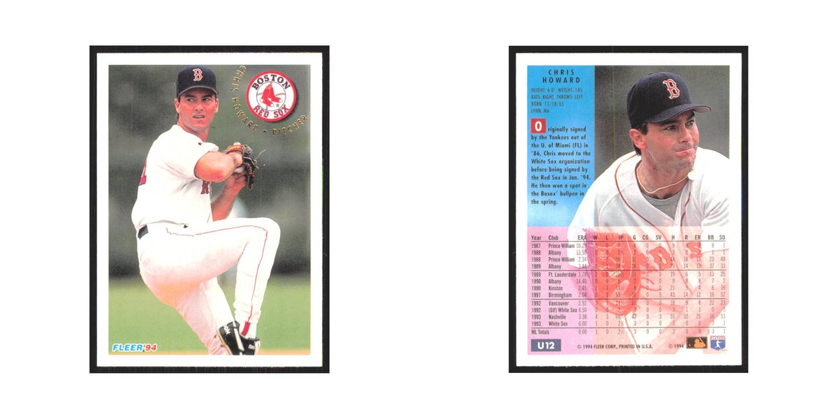 Chris Howard 1994 Fleer Update #U12 Boston Red Sox Baseball Card NM