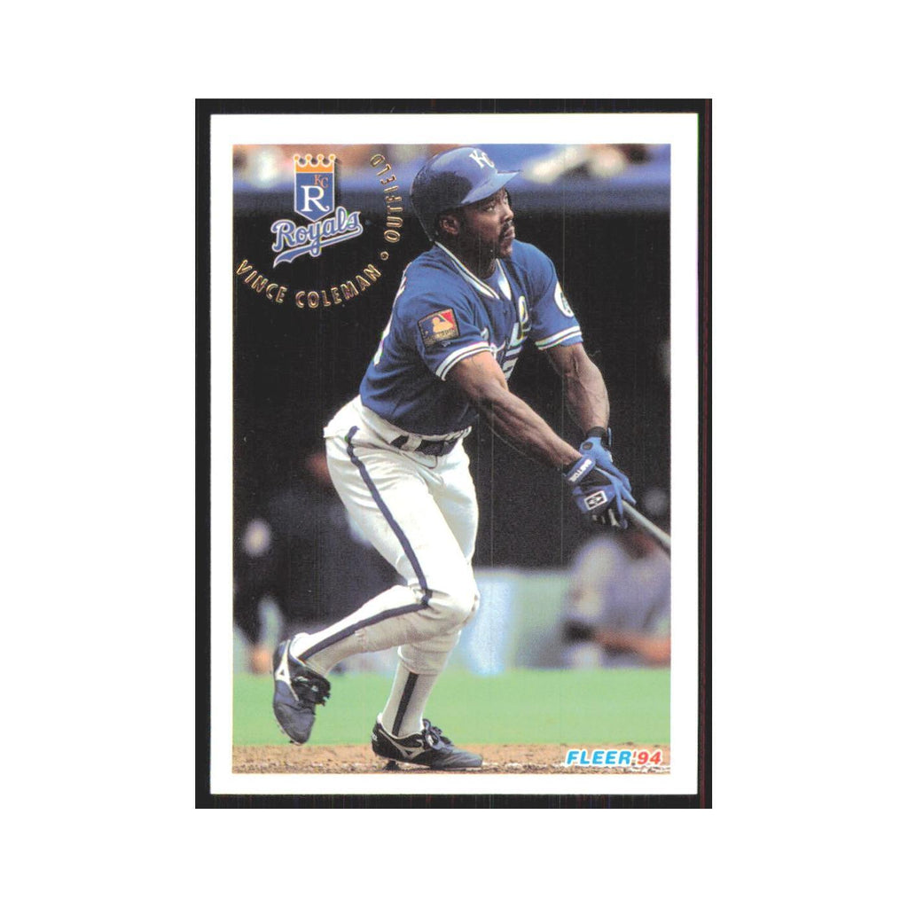 Vince Coleman 1994 Fleer Update #U47 Kansas City Royals Baseball Card NM