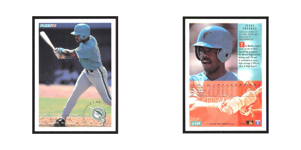 Jesus Tavarez Rookie 1994 Fleer Update #U139 Florida Marlins Baseball Card NM