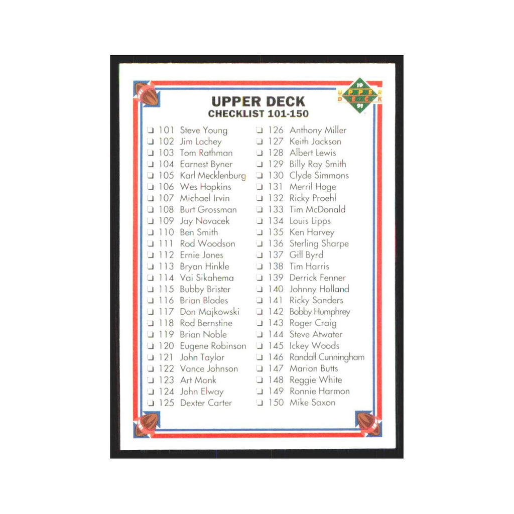 1991 Upper Deck Checklist #200